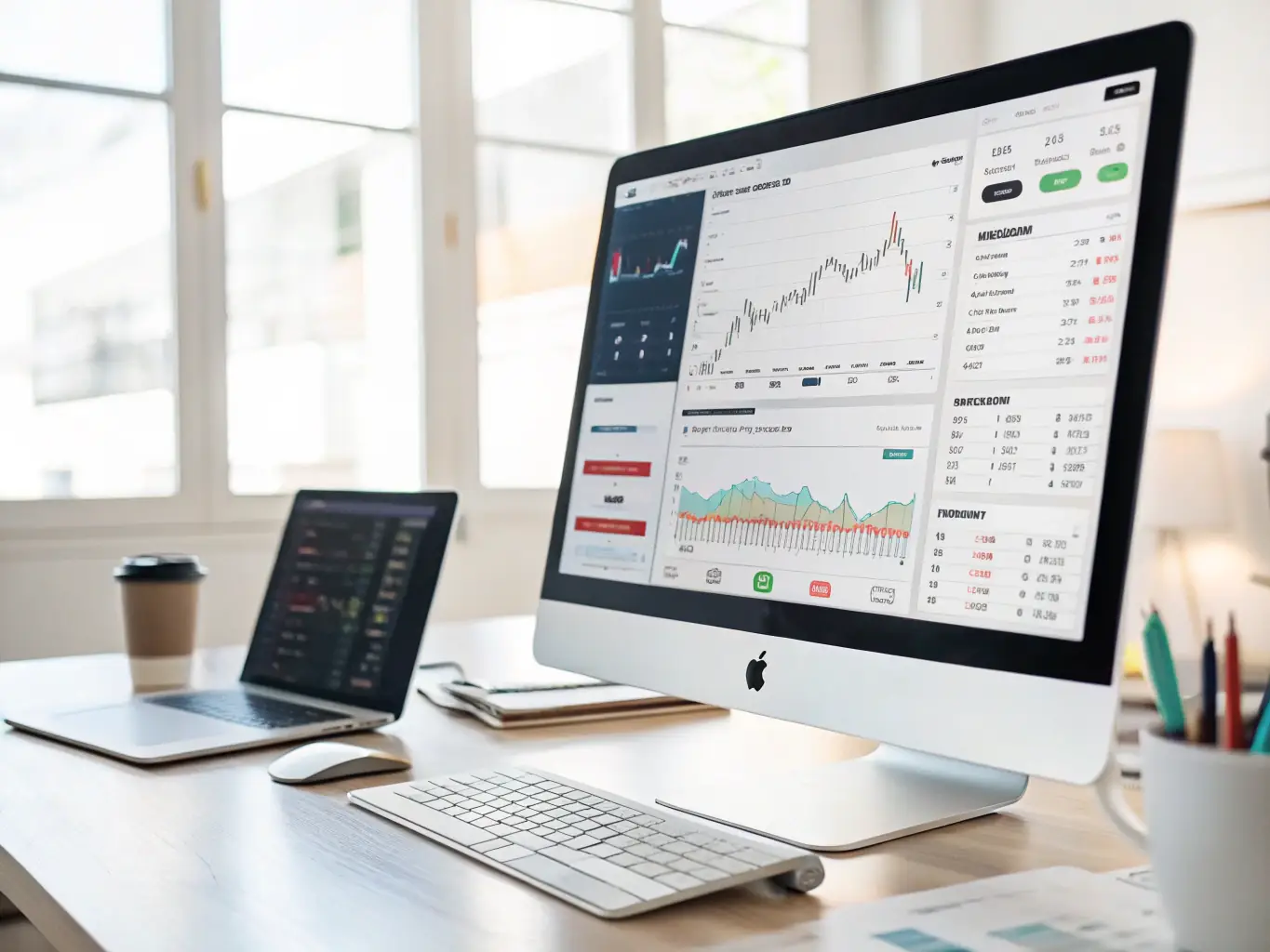 An image of Ape.pro's trading interface, focusing on ABScoin's trading options, charting tools, and community engagement features, showcasing its appeal to both new and experienced traders.