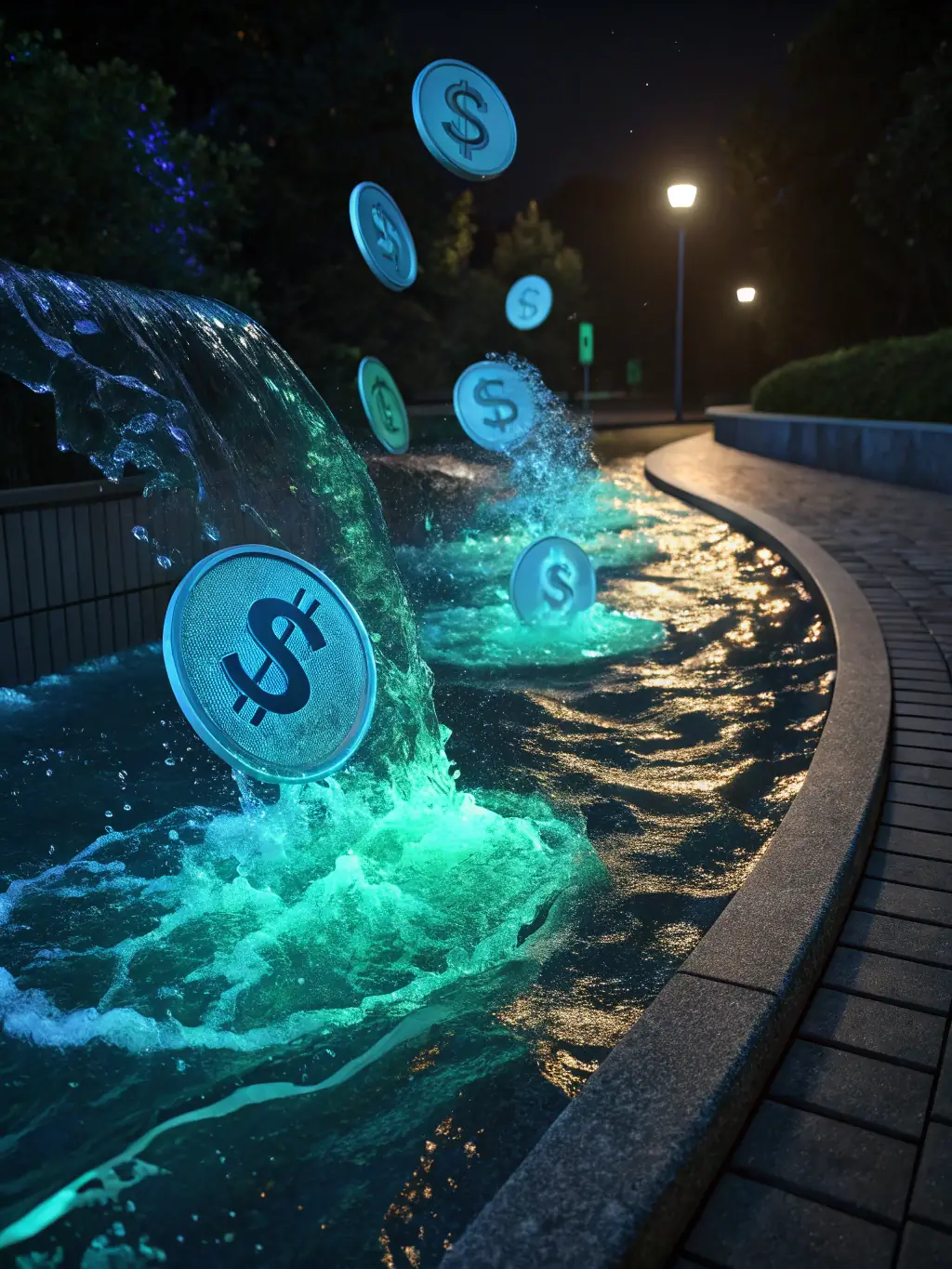 An infographic illustrating the process of adding liquidity to a Raydium pool with ABScoin, showing the flow of tokens and the earning of rewards.